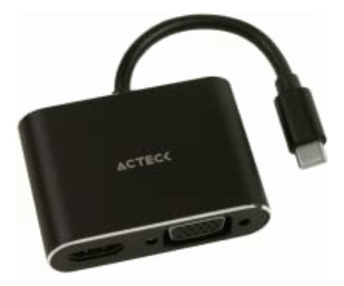 Adaptador Usb Tipo C A Hdmi + Vga Shift Plus Av420 / Para