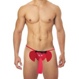 Cueca Elefantinho Jockstrap Sexy Fio Dental Luxuosa Preto 