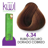 Tinte Kuul Profesional Tono K6.34 Rubio Oscuro Dorado Cobriz