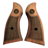 Grips Cachas Smith And Wesson Frame K Modelo 10 Madera