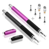 Pen Stylus Meko Universal/precisión 2en1/2pcs/black+purple