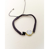 Pulsera Tejida Con San Benito Y Cruz Acerina