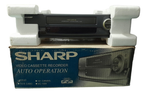 Video Cassete Sharp 4head Auto Operation Vhs Ntsc-pal-m Zero