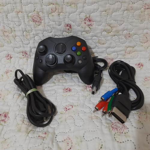 Kit Para Xbox Classico Controle, Cabo Componente E Energia 