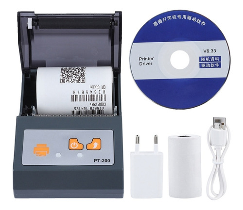 Portátil Mini Impresora Bluetooth 58mm De Mano Inalámbrica T