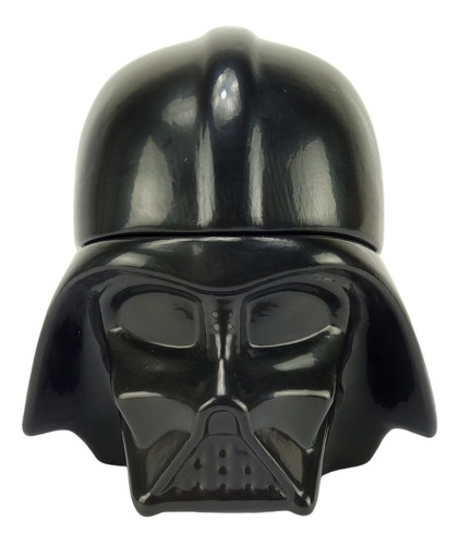 Pote Baleiro Porcelana Tampa Darth Vader Filme Star Wars