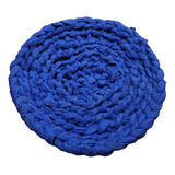 Alfombra Circular Redonda 32 Cm Azul