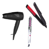 Set Secador De Pelo Remington + Planchita Gama+ Buclera Gama