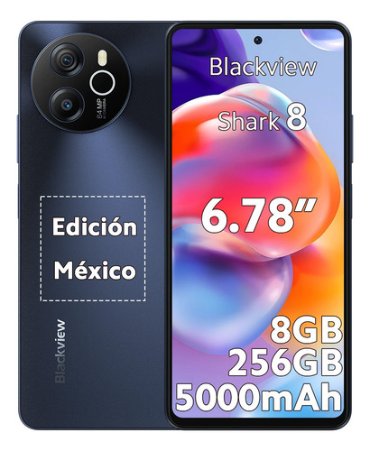 Blackview Shark 8 256gb 8gb Edición México 6.78  120hz Fhd+ 64mp 5000mah 33w De Carga Rápida