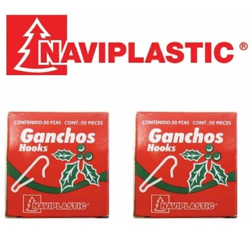 Ganchos Para Colgar Esferas Adornos Navideños 150 Pzas