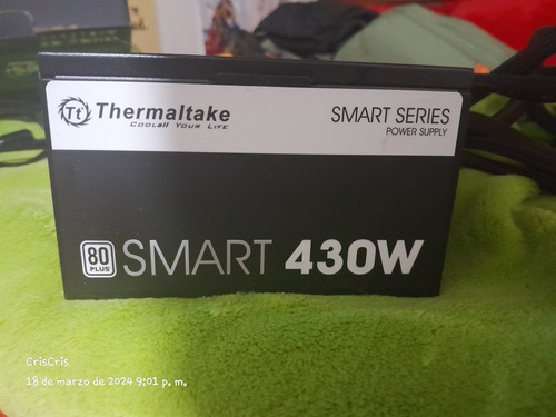 Fuente De Poder Thermaltake Smart Series 80plus, Smart 430w
