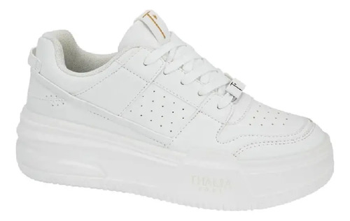 Tenis De Dama Casual Thalia Sodi Us01 Color Blanco