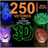 Mega Pack 250 Vetores Para Luminária 3d + Brinde Laser/cnc