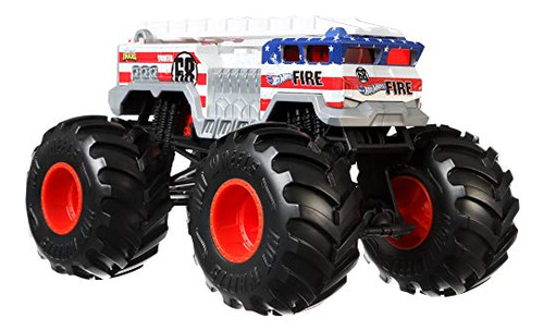 Camión De Bomberos Hot Wheels Monster Trucks 5 Alarm A Escal