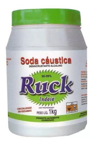 Soda Cáustica Indaiá 1kg Com Concentração 96% A 99%