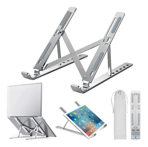 Soporte De Aluminio Para Computadora Portátil, Plegable, Por