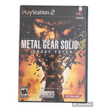 Metal Gear Solid 3 Ps2 Completo