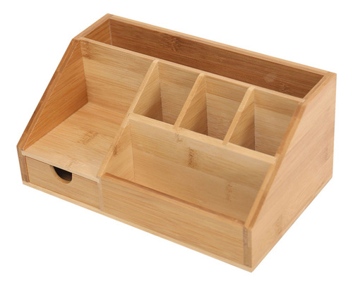 Caja De Almacenamiento De Escritorio De Oficina De Madera Mu