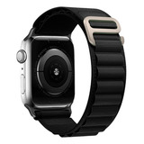 Pulseira Loop Para Watch Apple Ultra Alpine Alpinista Nylon Cor Preto - 42mm 44mm 45mm 49mm