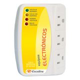 Protector De Voltaje Multicontacto Para Equipos Electrónicos Color Amarillo