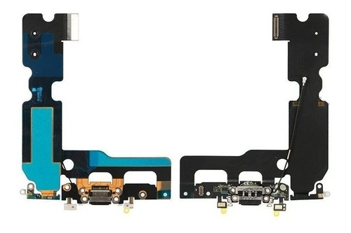 Conector Carga Flex Flat Antena iPhone 7 Plus Preto