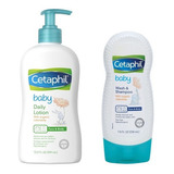 Kit Cetaphil Baby Lotion E Sabonete Baby Wash Shampoo