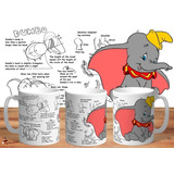 Taza - Tazón De Ceramica Disney Dumbo Creacion 4k Art