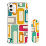 Kit Capa Personalizada + Suporte Celular Nome Abstrato 11