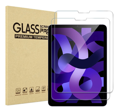 Pack Laminas De Vidrio Pantalla Para iPad Air 5 De 10.9  