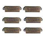 Tiradores Manija Cajones  Herrajes Hamilton Bronce X 6 