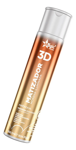 Matizador Morena Iluminada 3d Amêndoa 300ml Marrom Dourado