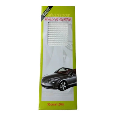 Malla Aluminio Para Fascia Rombo Abierto Cromo Rasurar Tramo Rombo