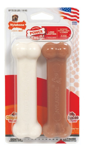 Nylabone Juguete Para Perros Hueso Pack 2 Unidades - 16 Kg