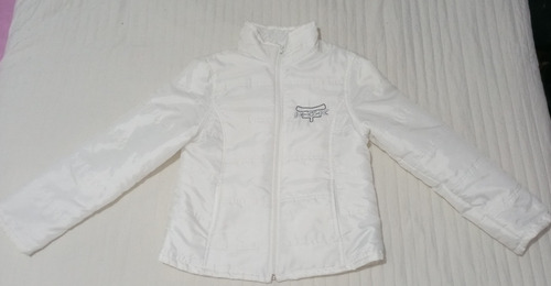 Campera Impecable Inflada Blanca Kosiuko Mujer Super Liviana