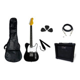 Guitarra Telecaster Phx +acessorios Kit Guitarrista