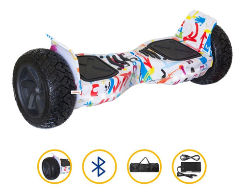 Hoverboard (scooter) De 8,5 Com Led E Bluetooth