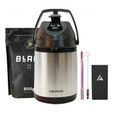 Kit Terere Garrafa Cronos Erva Copo Inox Bomba- Sabores