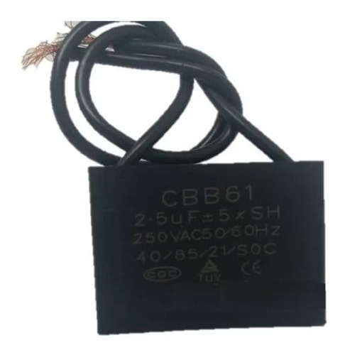 5 Capacitores Cbb61 2.5uf 250v