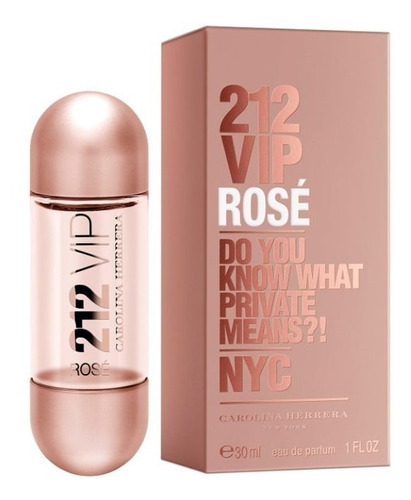 212 Vip Rosé Eau De Parfum 30ml Feminino + Amostra De Brinde