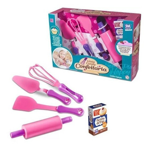 Kit Confeitaria Little Candy Com 5 Peças Infantil Zuca Toys