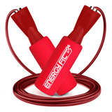 Soga Cuerda Saltar Gimnasia Boxeo Gym Rulemanes + Neoprene Color Rojo Rojo