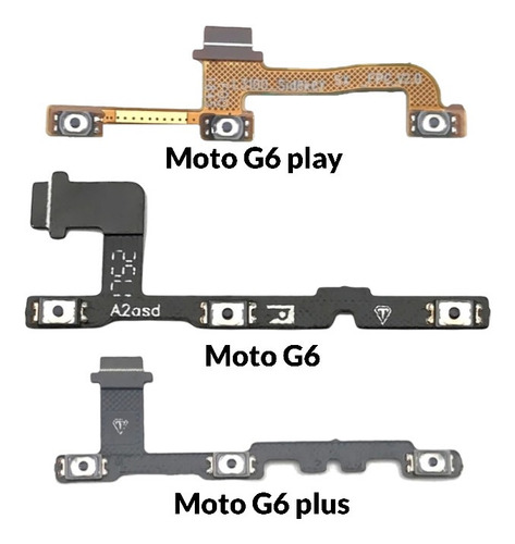 Flex De Power Y Volumen Encendido Moto G6 G6 Plus G6 Play 