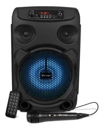Bocina Karaoke Vorago Ksp-301  Negro 8 Bluetooth -fm