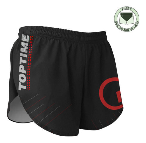 Short Para Correr Hombre Gym Ejercicio Cros México Con Licra