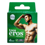 Tres Eros Premium Caja Con 3 Condones Masculinos De Hule Lát