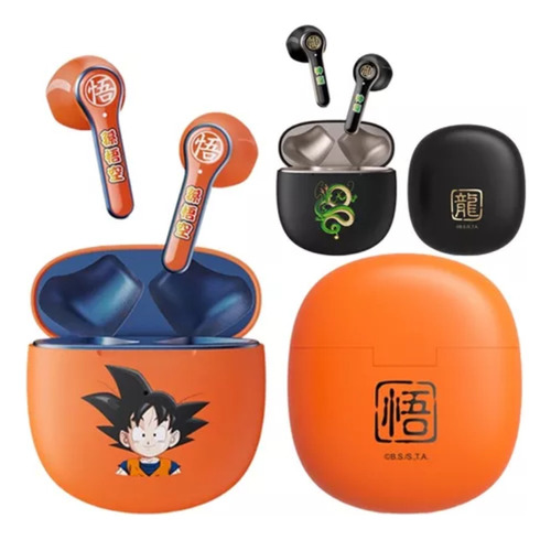 Audífonos Bluetooth  Dragon Ball Tws Shenlong Negros