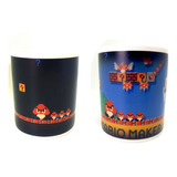 Taza Tazón Mug Mágico Super Mario Cerámica Agua Caliente