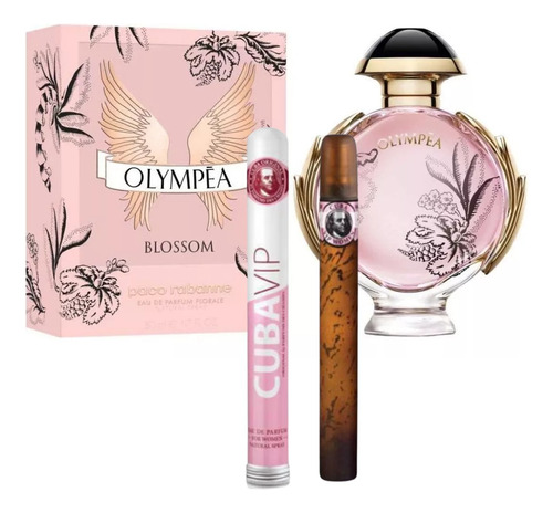 Olympea Blossom Paco Rabanne 80ml Dama+perfume Cuba Vip 35ml