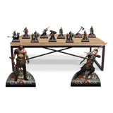 God Of War - Kit Display 8 De Mesa 2 De Chao - Para Decora