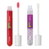 Combo Gloss Labial Intense Bubbaloo: Vermelho Morango 5ml + 